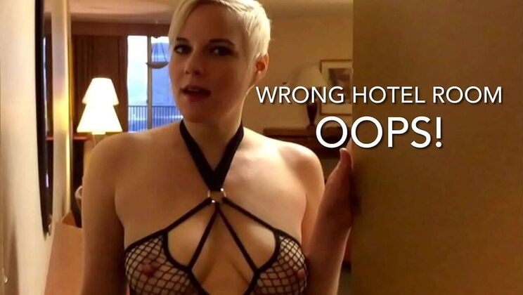 Wrong Room Fuck! Naughty Stranger Gives Blowjob & Ride