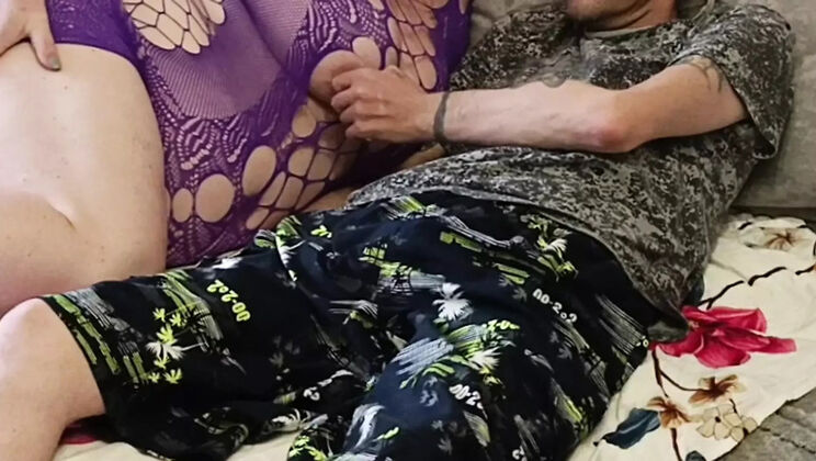 Hot BBW stepmom can't stop sucking cock and swallowing cum