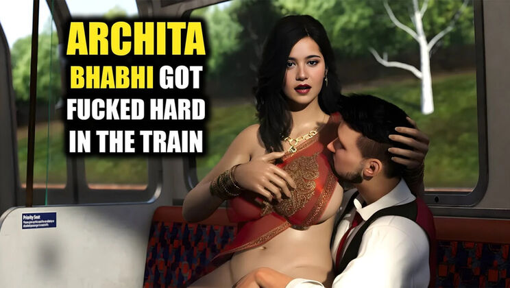 Desi Indian Housewife Archita Phukon Gets Fucked Hard by Stranger on Train - Hot Public Sex