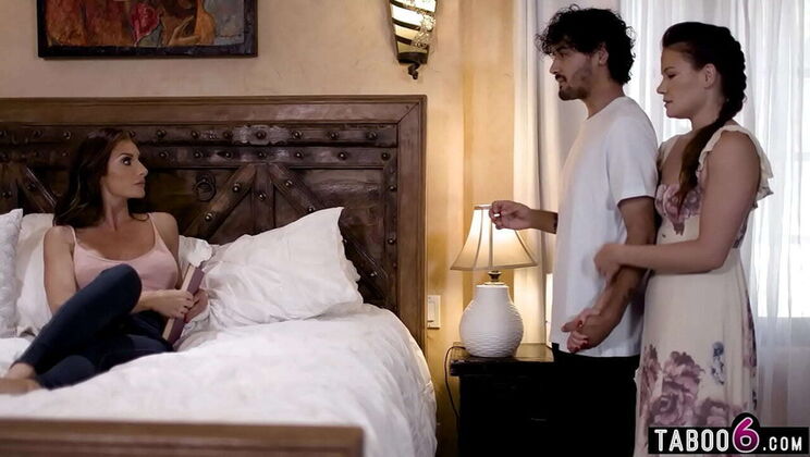 Virgin Couple Gets Hot MILF StepMom Silvia Saige To Teach Them Sex - Threesome & Hardcore Action