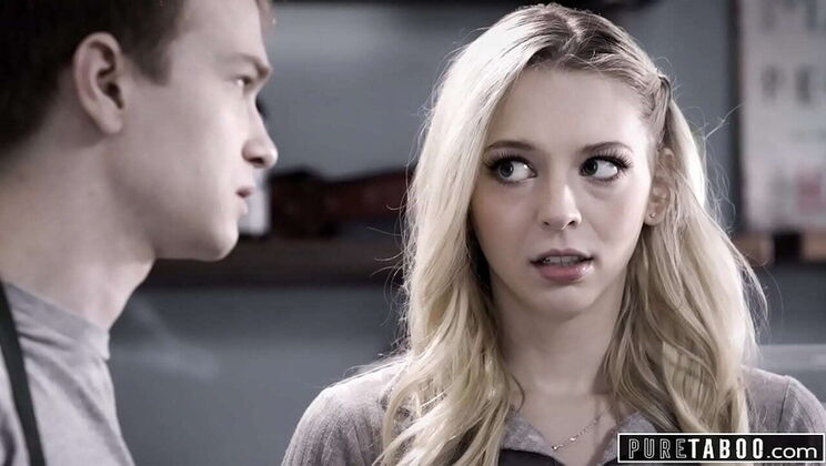 Lily Larimar Almost Gets Caught Giving Blowjob in Public Cafe