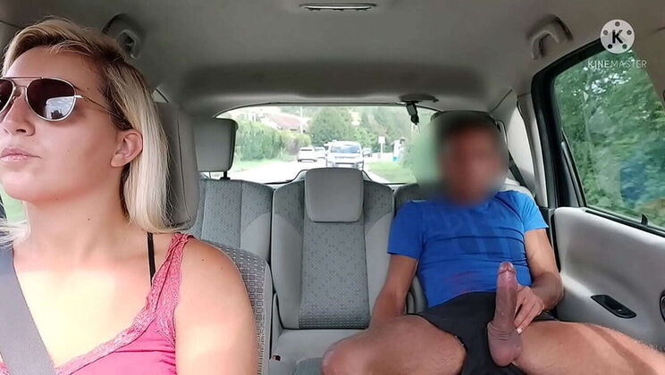Shocked MILF in Fake Taxi - Stranger Pulls Out Big Cock for Public Handjob!