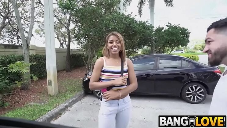 Milu Blaze Gets a Rough Drive By Fuck - Blonde Amateur Takes Hardcore Doggystyle & Cumshot