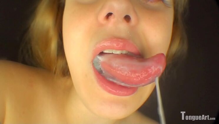 Alice Deep Tongue Action - Spit & Mouth Fetish Fun Pt 2