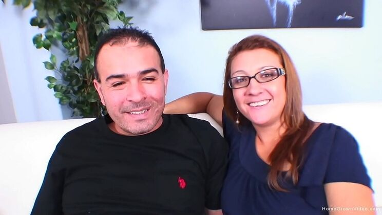 Amateur Wife Lans First Time Fucking - Cute Homemade Blowjob & Hardcore Sex