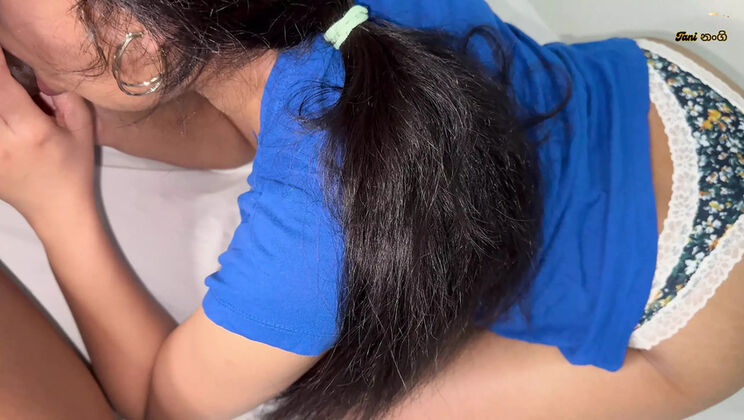 Indian Boy Hard Fucks Sri Lankan Girl - Thighjob & Creampie with Tani Nangi