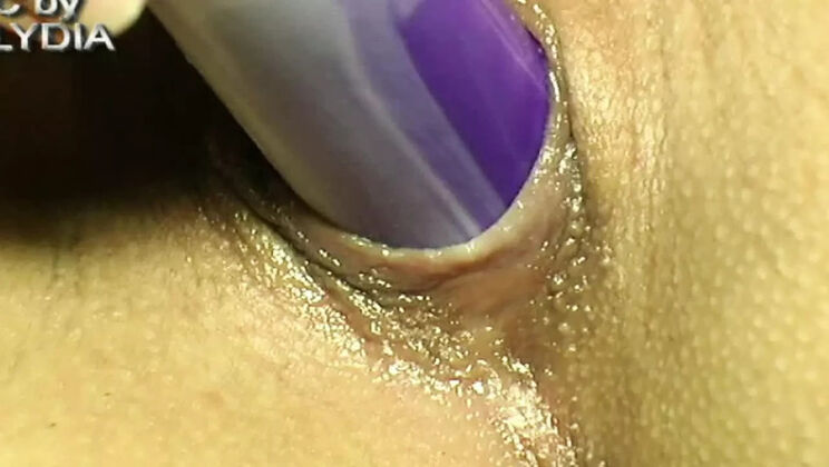 Amateur Lydia Solo Masturbation in Sauna with Dildo and Orgasm - Hairy European Teen 18