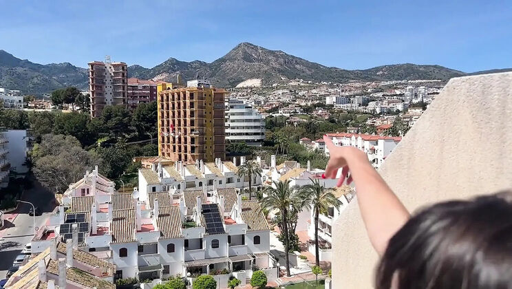 Lety Howl Cable Car Solo Masturbation - Amateur MILF Fingering Her Pussy in Backseat