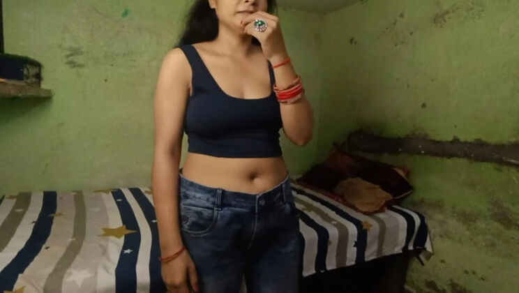 Indian Bhabhi Cheats on Husband with His Friend - Homemade Desi Sex with Big Natural Tits