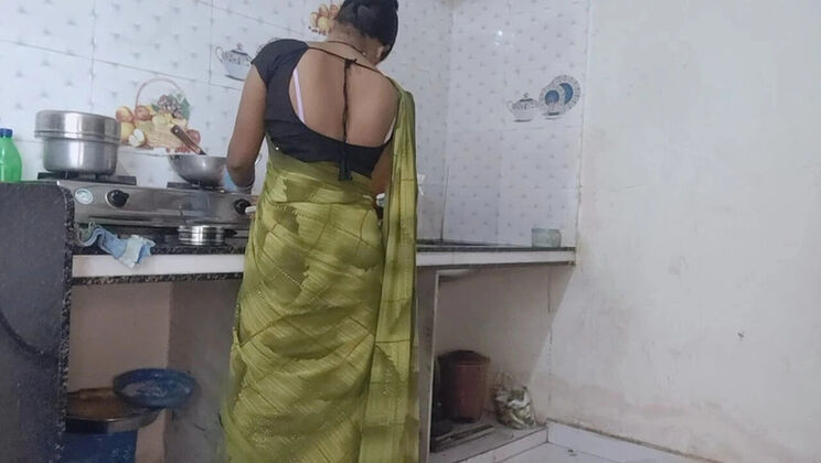 Indian Wife Fullkumari7 Hardcore Kitchen Fuck with Husband While Cooking