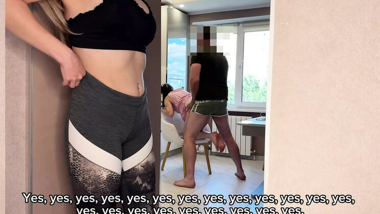 Hot Russian Stepmom Fucks Me After Girlfriend - Arina Mills Amateur Sex with English Subs