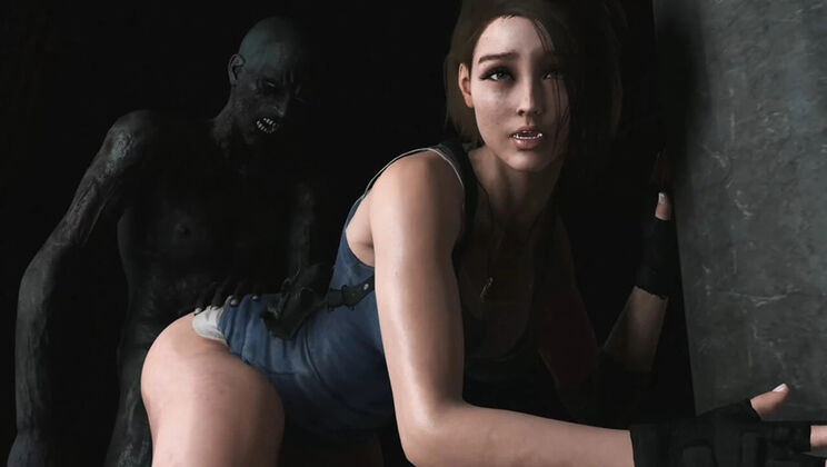 Jill Valentine Gets Hardcore Monster Cock Fuck - Animated Hentai BBC Domination