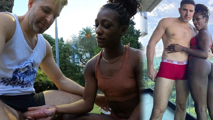 Public Dick Rating with Antonio Mallorca - Amateur Blowjob & Rough Interracial Sex in Park