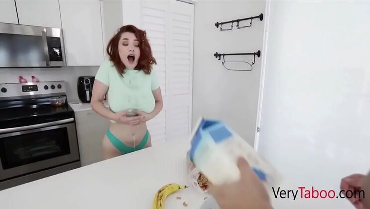 Busty Step Sister Annabel Redd Gets Bullied By Peter Green - Blowjob & Riding Family Taboo POV
