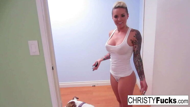 Christy Mack gets fucked hard by Nick Manning - tattooed pornstar creampie and blowjob