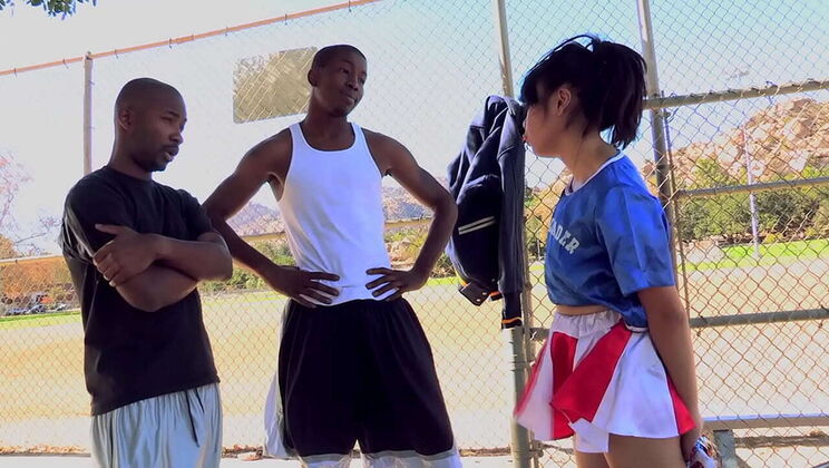 Amateur Asian Teen 18yo Takes Two Huge Black Cocks in Hardcore Gangbang