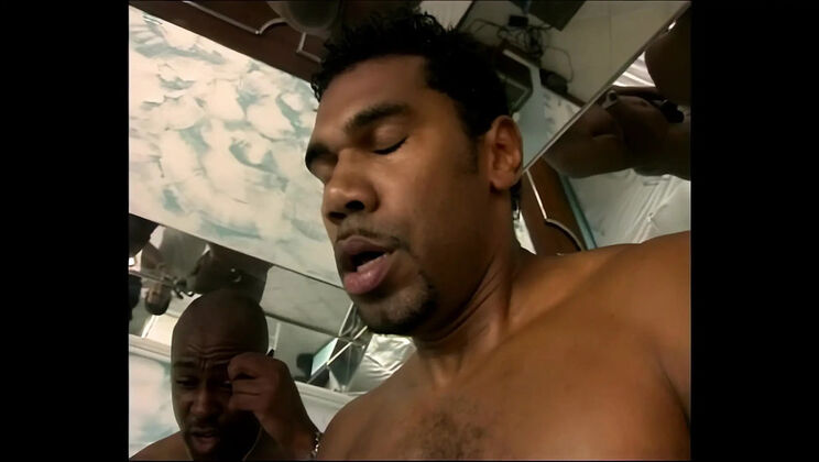 Franco Roccaforte and Mark Anthony Anal Scene 4 - Big Tits Blowjob and Black Cum in HD