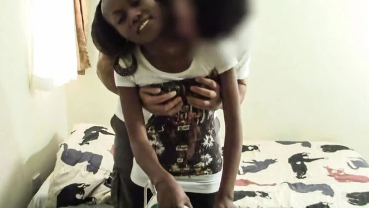 Raw Hardcore Fuck With Tight 18yo Ebony Maid And Hung Boss Doggystyle