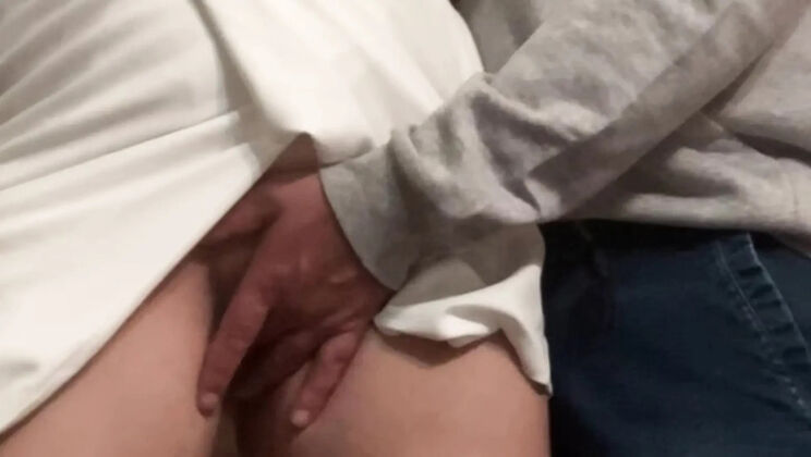 Public Subway Fingering - No Panties Under Skirt Teen Fucked by Stranger