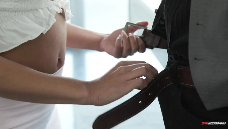 Stepdad's BBC Hard Fuck with Teen Stepdaughter Maya Farrell