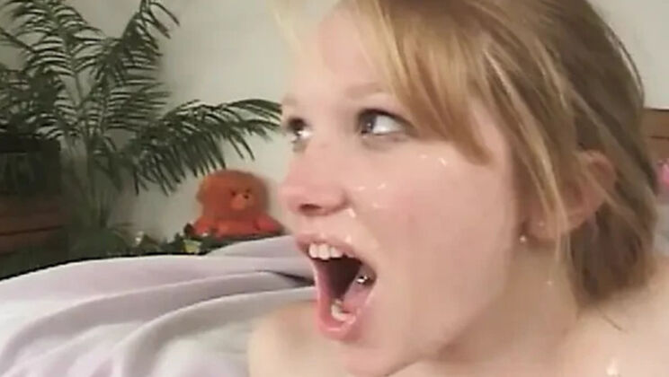 Teen Nympho Kitty Marie Gets Hardcore Fuck and Facial Cumshot