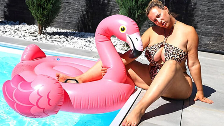 Kathy Deep Huge Natural Tits Solo Masturbation Orgasm Grandma HD