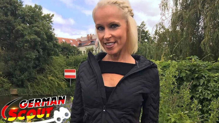 German MILF Sophie Logan Scout Pickup Rough Fuck Blonde Mature