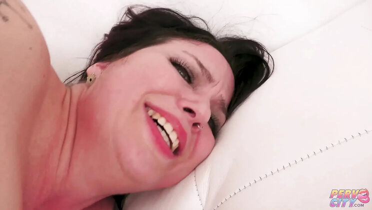 Busty MILF Lily First Interracial Anal Sex On Camera