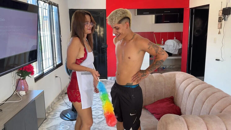 KatyJay's Anal Remedy: Huge Cock Relaxes Stepmom Rough