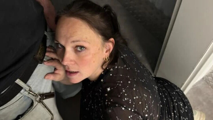 German MILF Saskialove87 Gets Double Creampie in Warehouse Threesome