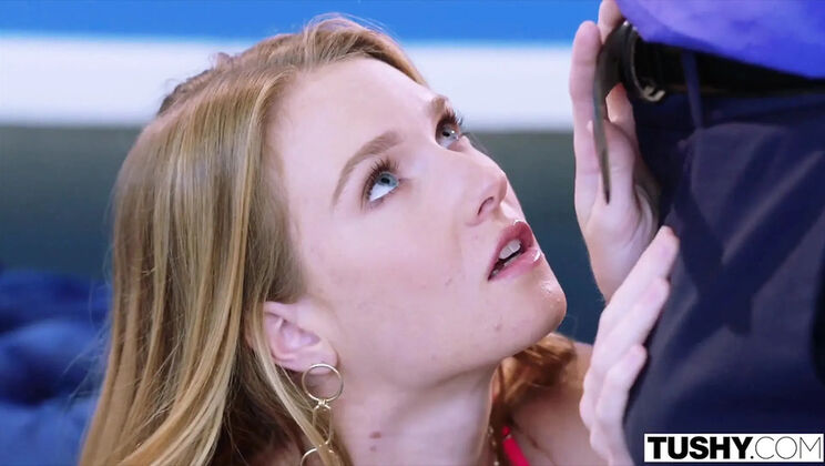 Blonde Teen Ashley Lane Gets Her Ass Fucked by Mick Blue in Tushy Threesome