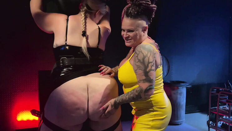 Too Tight Lesbian MILF Spanking BDSM Fetish Domination