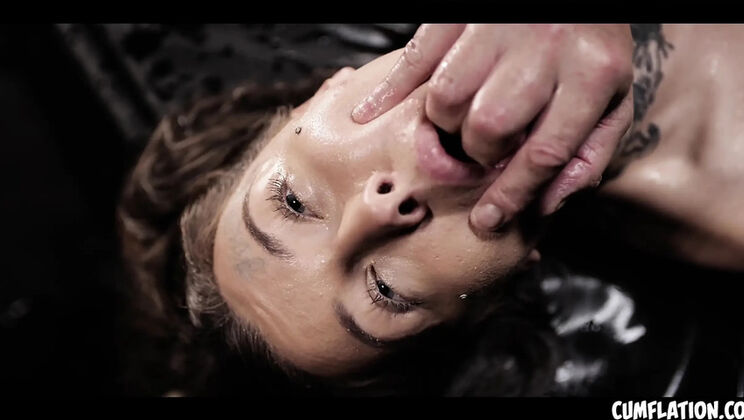 Tabitha Poison Takes Cumflation Anal With Steve Q - Rough Sex & Squirting