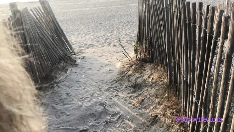 My Wife Luna Morning Beach Anal Blowjob POV Outdoor Italian Housewife HD