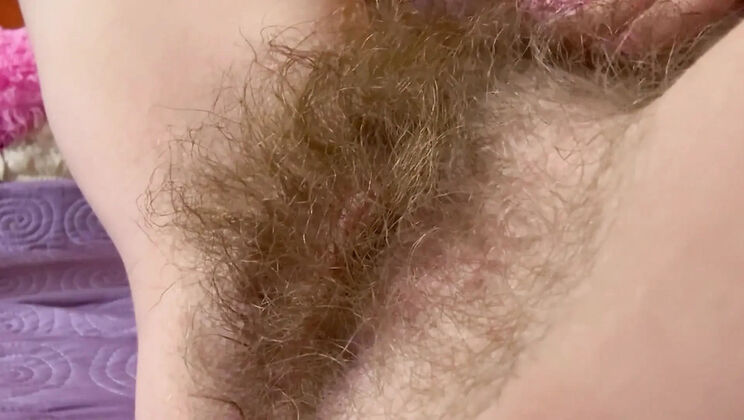 Hairy Pussy Masturbation with Huge Clit - Cuteblonde666 Solo Orgasm