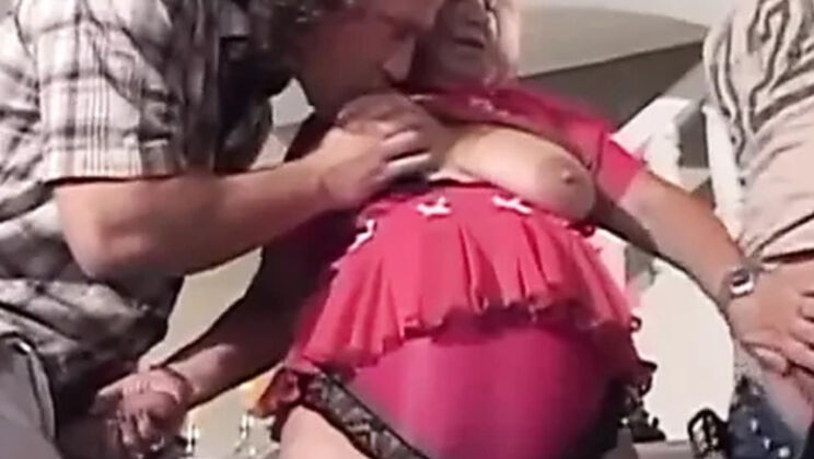 Redhead MILF Threesome Hairy Pussy Fucking Hard