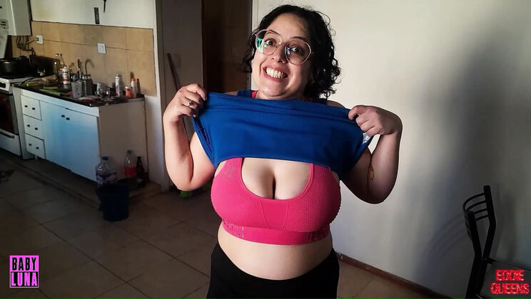 Eddie Queens & Babyluna939: Crazy Stepsister Role Play - Cock Worship & Cum in Mouth Blowjob POV