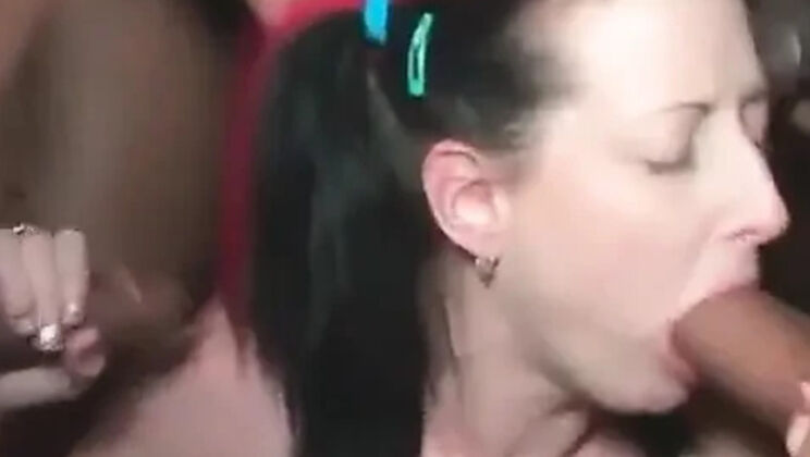 Huge Anal Foursome with Clair Brown - Black & White Orgy Cum in Mouth