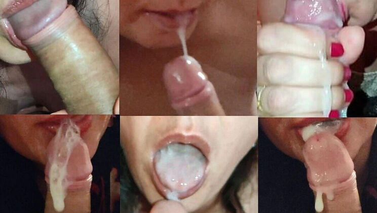 Winonna8 MILF Blowjob Compilation - Cum in Mouth & Swallow Every Drop