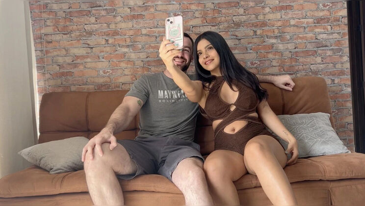 Behind The Scenes BTS: Hot Colombian Camila Henao Fucks Big White Cock Andres Acosta - Amateur Latina Homemade