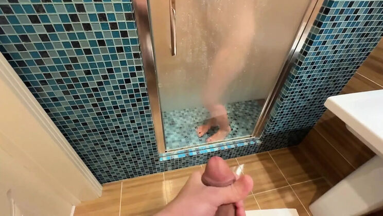 Lactating Stepmom Nursing Handjob - Big Tits Busty MILF POV Cum on Tits