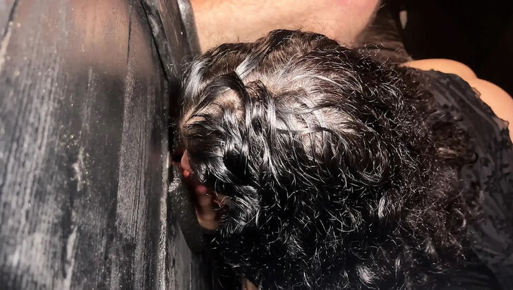 Gloryhole MILF Deep Throat Blowjob & Squirting - American Wife Role Play