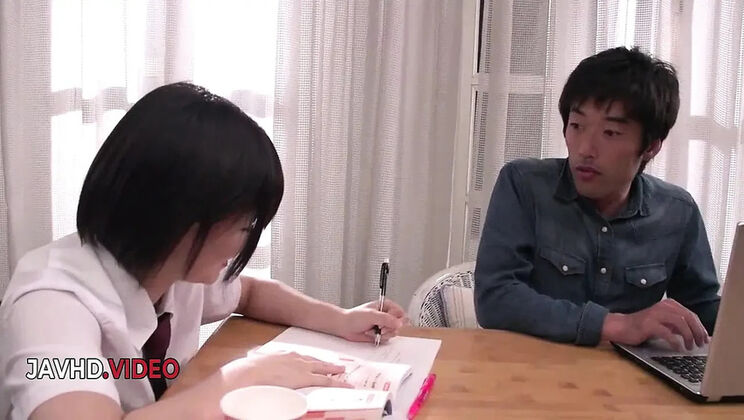 Uncensored JAV: Asian Teen Brunette Gives Passionate Blowjob & Hardcore Sex