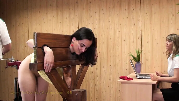 Yasmeena Ali Spanked Hard - Machine Punishes Big Ass BDSM