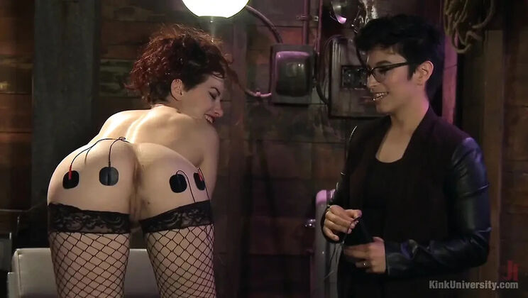 Redhead Ingrid Mouth Teaches Electrosex Tutorial - E-Stim Shocking Orgasm & Squirting