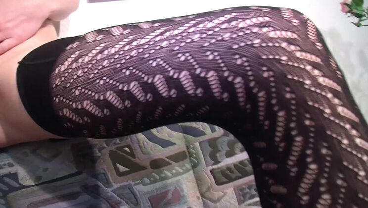 German Brunette Slut Fucks Pussy Hard with Orange Dildo Solo