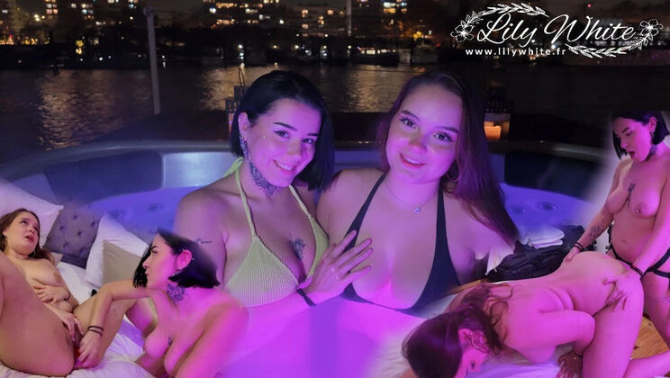 Amateur French Teen Lesbian First Time: Lily White and Rose Delacroix HD Cunnilingus Orgasm