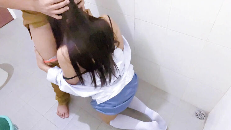 Asian Teacher Fucks Teen Student in School Toilet - Homemade Indonesian Sex Tape