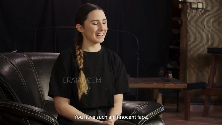 Maximilian Lomp Spanks Teen Slave Emilie's First Time BDSM Punishment Part 1