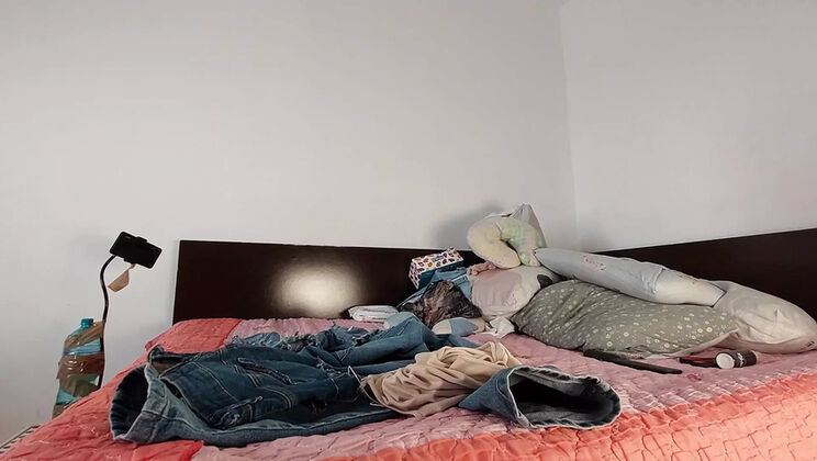 Hairy Brunette Wife Massages Her Juicy Pussy - Big Tits & Big Ass Amateur MILF